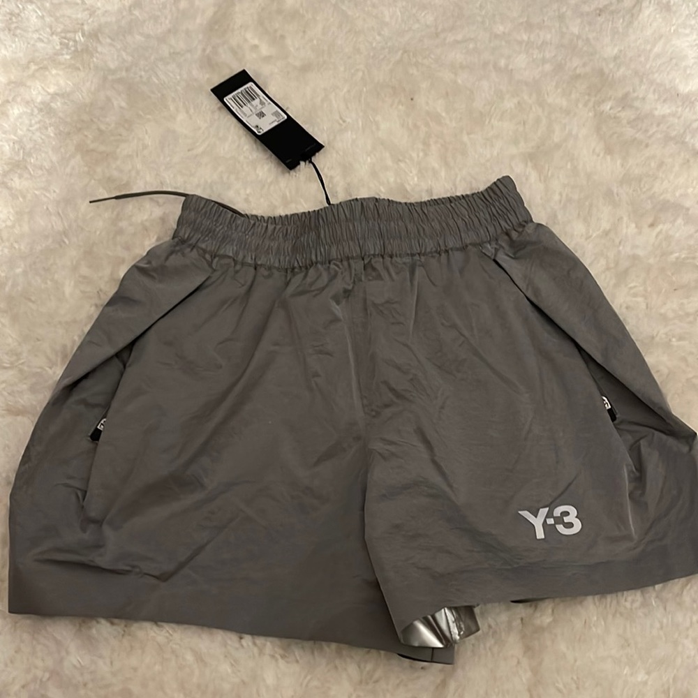 Y-3 womens nylon reflective shorts!